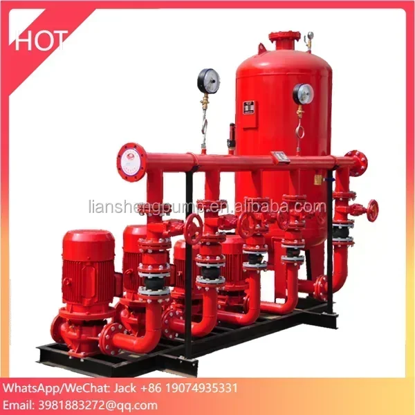 High Quality Water Tank Pressure Pump SystemFire Fighting Water Supply Facility Fire Pumps With Pressure Tank