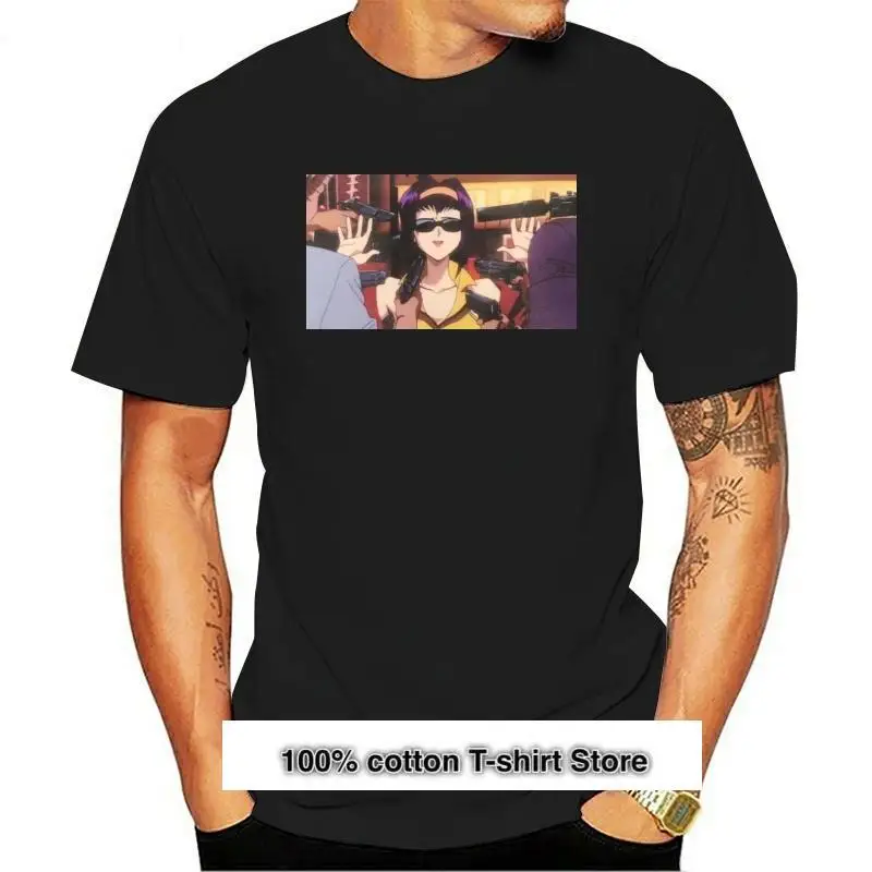Camiseta negra de Cowboy Bebop Kaye Valentine, S-3Xl