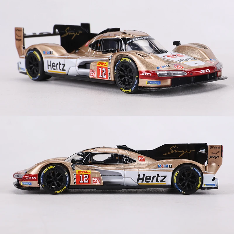 Burago 1:43 Porsche 963 Le Mans 24-hour Race Car Alloy Model Car view 5