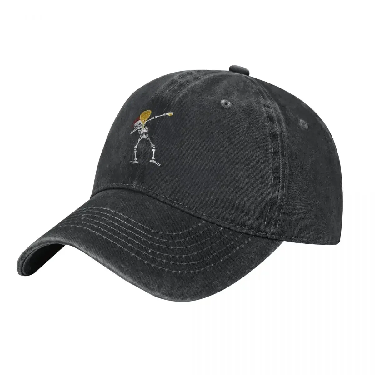 Dabbing Skeleton Playing Padel - Funny Padel Player Baseball Cap Sunhat Horse Hat Woman Hats Men's