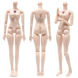 45cm Girl Princess Doll 1/4 Body Parts DIY Toy Accessories With Music White Skin Body Girl Princess Doll Play House Toy Gifts