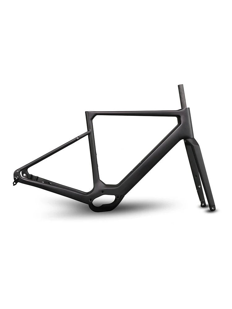 AliExpress ICAN Lightweight Carbon Gravel E-Bike Frame EG03 Fit Bafang M820 High Quality Full Carbon Toray T700 Electric Bicycle Frameset