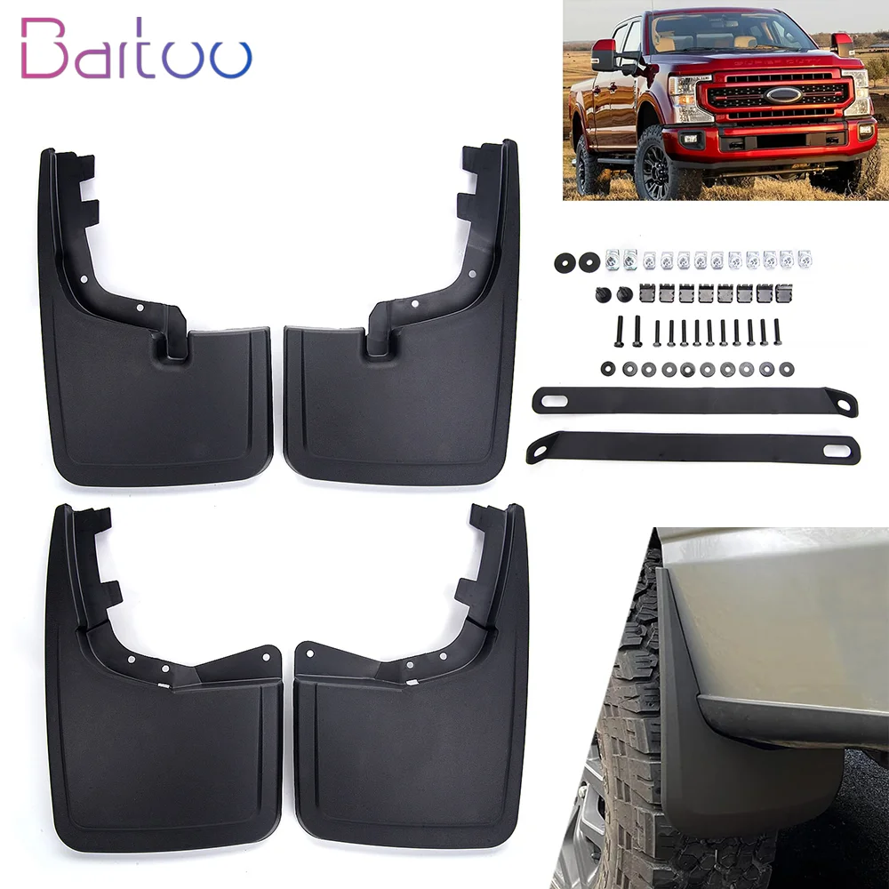 

4PCS Mud Flaps Splash Guards Fender ML3Z-16A550-AA ML3Z-16A550-BA Front Rear Mud Guards Splash For Ford F-150 2021-2025 LKT181