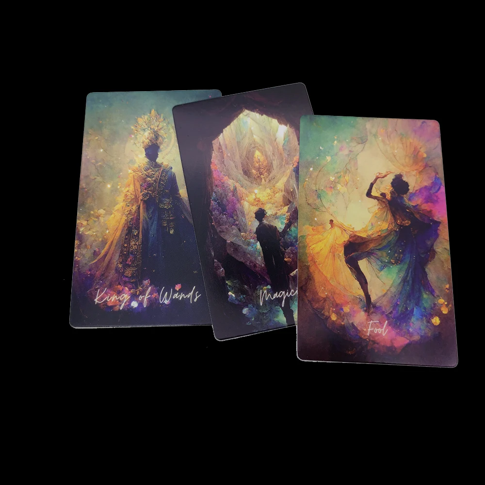 12x7cm High Quality energetically beautiful Tarot decks ever come Each card is a colorful work of art with Guide Book Divination