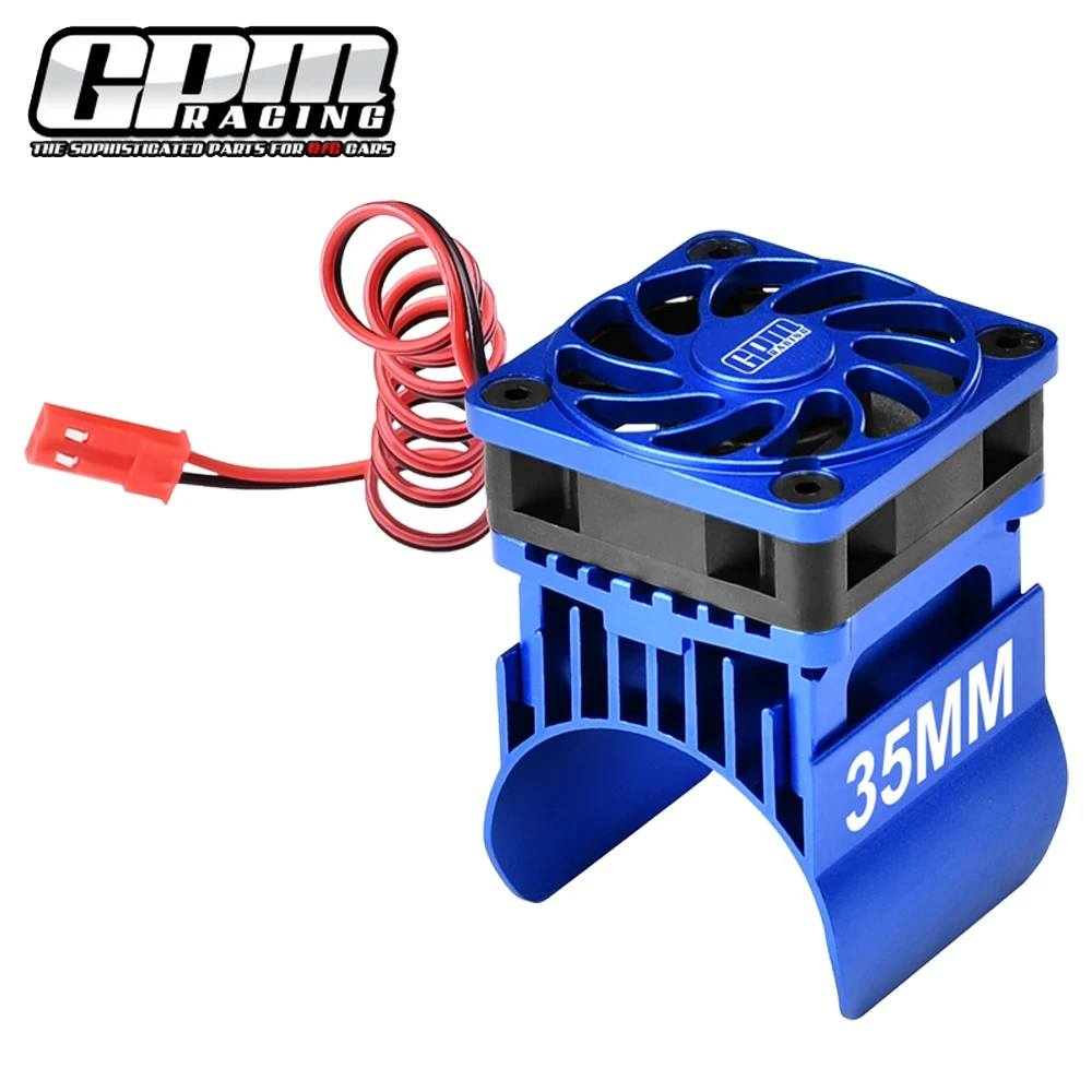 GPM for TRAXXAS Mini Maxx Monster Truck 107154-1 RC Cars Metal Alloy Cooling Fan & 35mm Motor Heatsink 3384