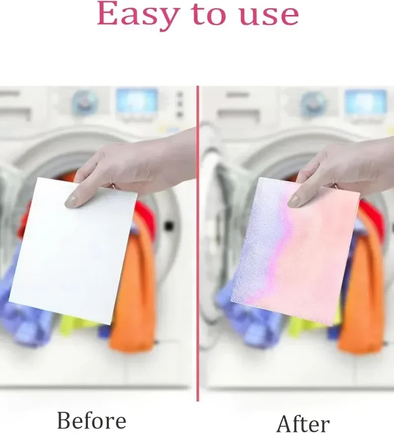50/500pcs Laundry Tablets Laundry Paper Absorption Washing Accessories Anti-Staining Clothes Sheets Anti-String Mixing Color