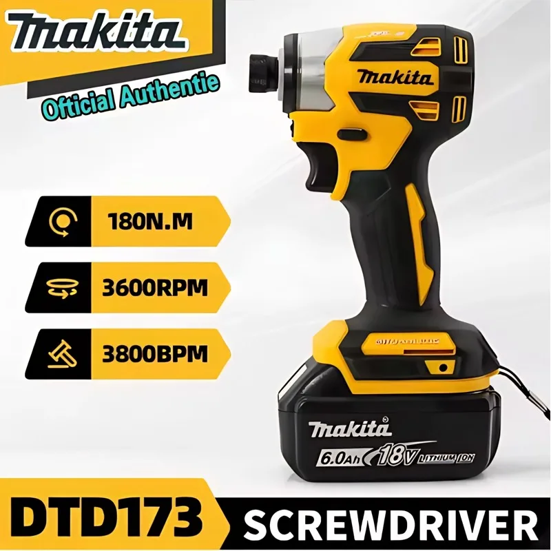 

Makita Original Lithium-Ion Rechargeable Batteries 18V 2Ah 3Ah 5Ah 6Ah for Makita DTD173 DTW700 DHW180 DGH181 DHP487 DDF487