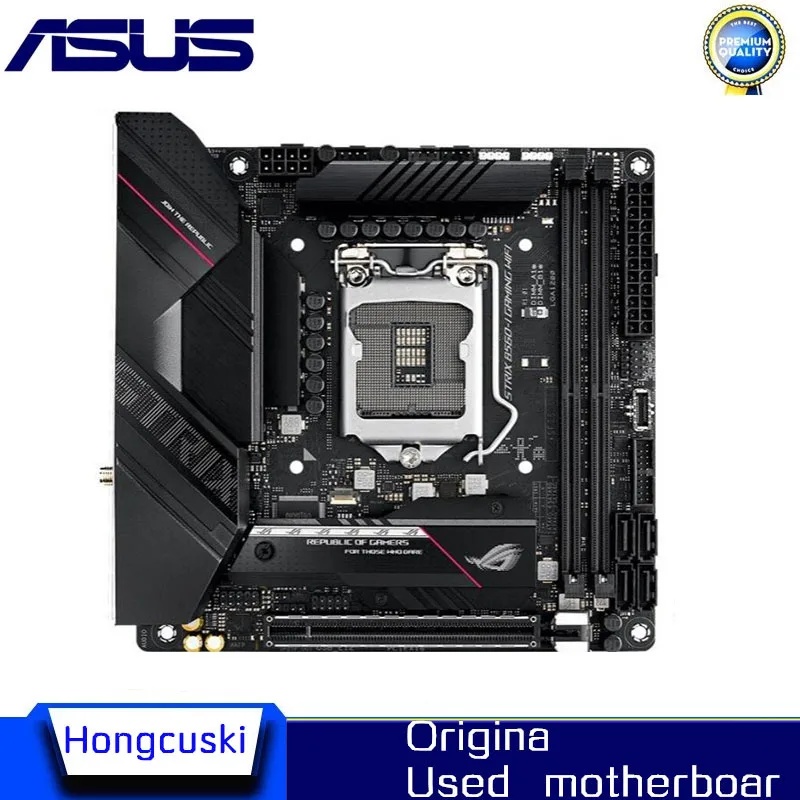 For Asus ROG STRIX B560-I GAMING WIFI B560i Original Desktop Used for Intel B560 DDR4 PCI-E 3.0 Motherboard LGA 1200 M.2 SATA3