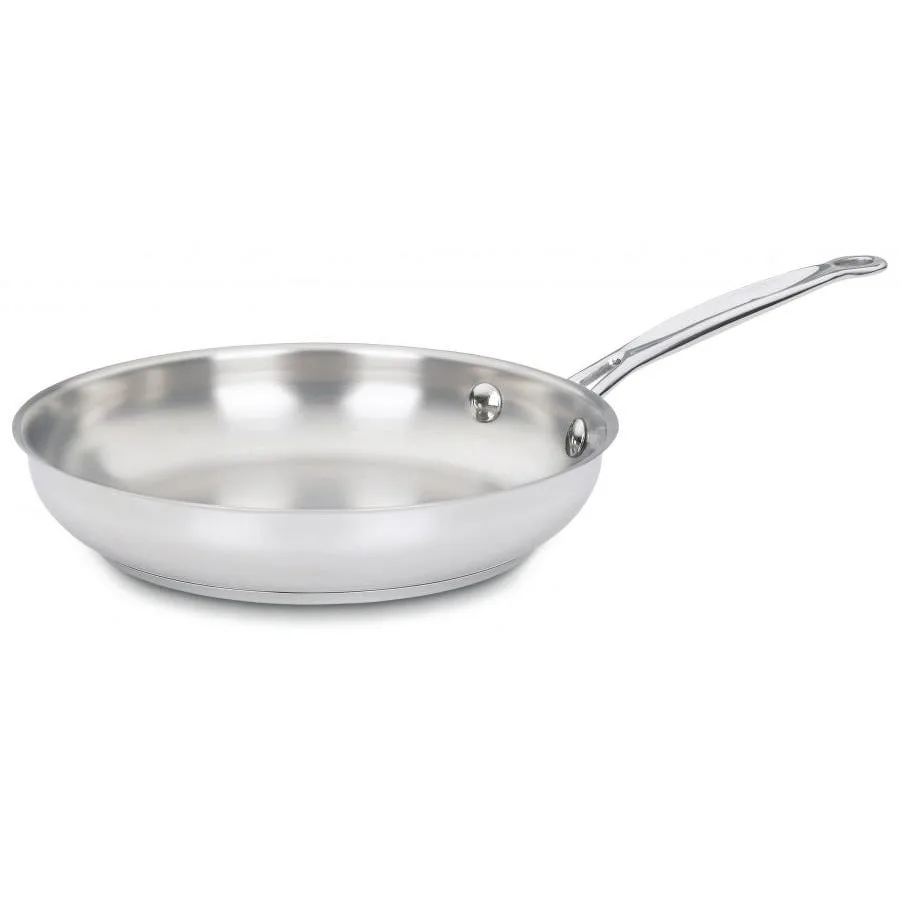 

Сковорода Chef'S Classic из нержавеющей стали, 10 дюймов, открытая.