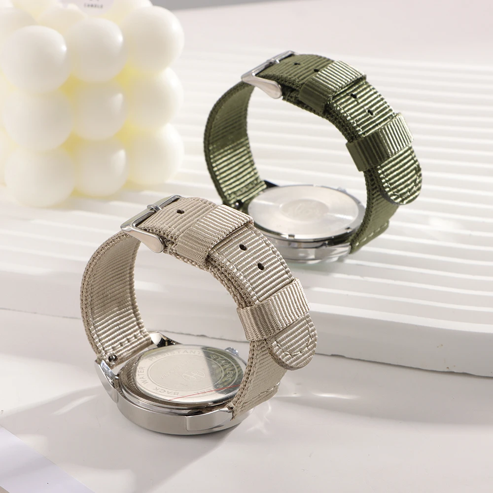 Cinturino per Orologio in Nylon Premium 18mm 20mm 22mm 24mm, Cinturino Intrecciato Militare Universale a Sgancio Rapido, Cinturino Sportivo da Uomo