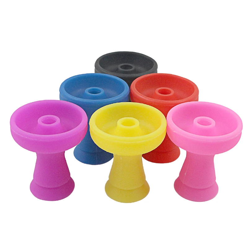 SY 1 PC Round Porous Single Hole Chicha Shisha Silicone Bowl Hookah Smoking Accessories Sheesha