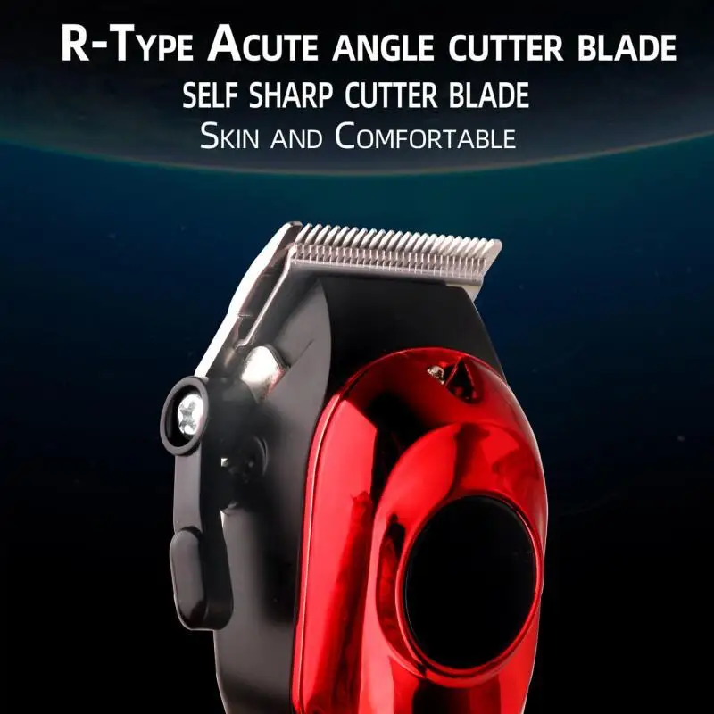 ماكينة قص الشعر الاحترافية الجديدة من KIKIDO للرجال، شاشة رقمية قابلة لإعادة الشحن، ماكينة تشذيب الشعر الكهربائية المحمولة لقص الشعر العائلي #6