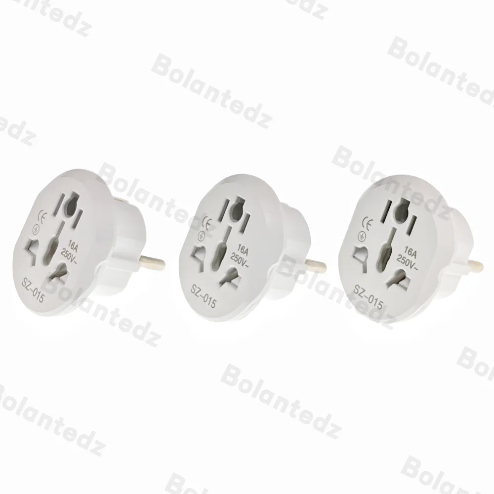 Korea EU Stecker Adapter 16A 250 V Reise Adapter Konverter 2 Runde Steckdose Hohe Qualität Universal AU US UK CN zu EU KR Steckdose