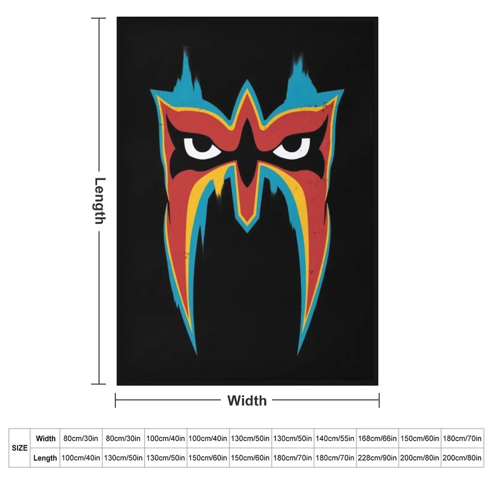 Ultimate Warrior Throw Blanket couch cozy soft plush fuzzy picnic outdoor blanket