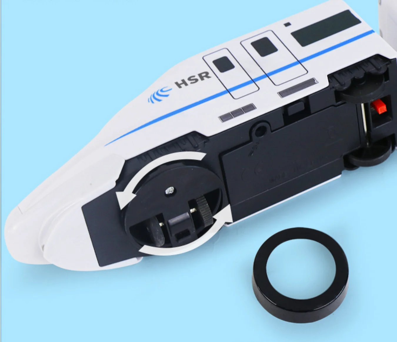 أطفال DIY محاكاة عالية السرعة لعبة قطار السكك الحديدية سيارة كهربائية ضوء الصوت نموذج قطار ألعاب تعليمية للبنين بنات هدية #2