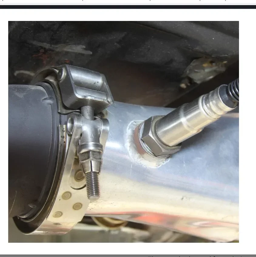 Sensor O2 Bung Stainless Steel, Adaptor Pemasangan Oksigen dan Sambungan M18 x 1.5, Model Berlekuk, Bung Pengelasan Knalpot dengan