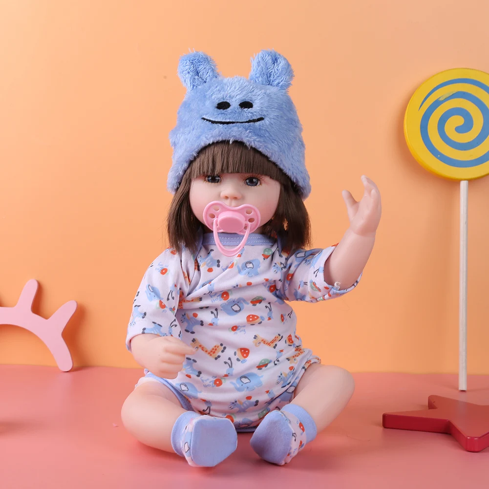 Mini muñeca realista de bebé Reborn, muñeca de tela para dormir con ropa, juguete vestido realista, regalo del Día de los niños