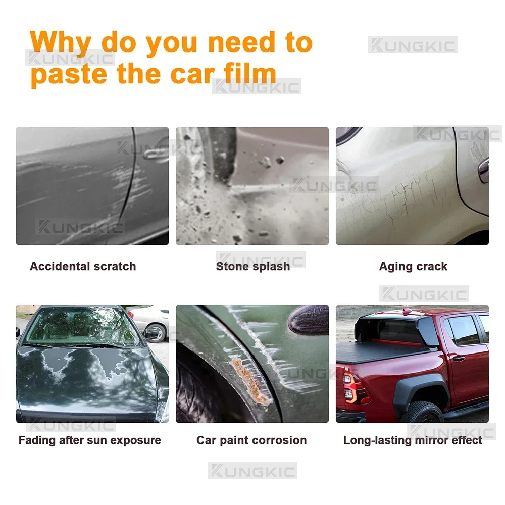 For Toyota Hilux GR Sport 2024 2025 TPU Pre-Cut Paint Protection Clear Film Kit Transparent Anti Scratch Body Sticker Film view 4
