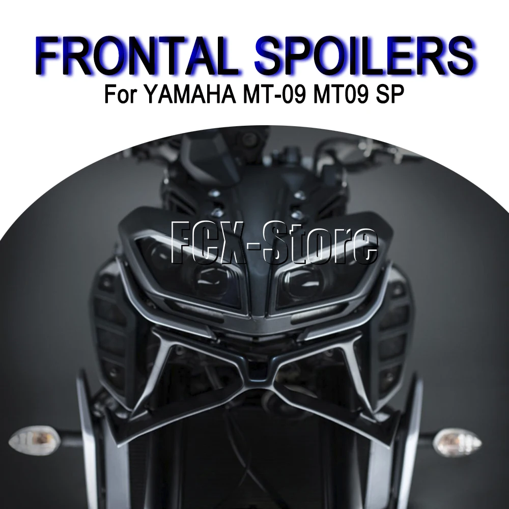 For YAMAHA MT 09 MT-09 MT09 SP 2017 2018 2019 2020mt09 New Black Motorcycle Accessories Front Downforce Naked Frontal Spoilers