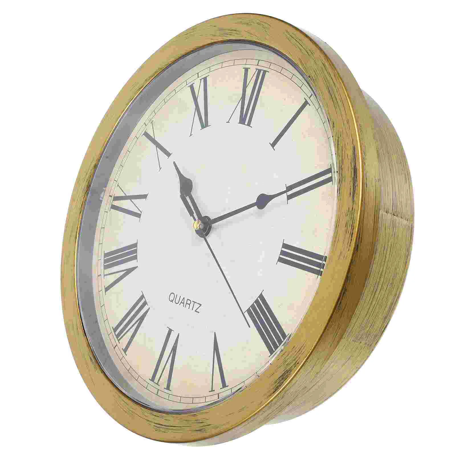 Vintage-Wanduhr, sicher, groß, geheimer Schmuck, Sicherheitsuhren, Geld, Bargeld, Schmuckfach (Bronze)