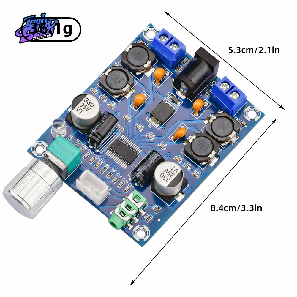 TPA3118D2 Stereo Power Amplifier Module DC 12V 24V 28V Dual Channel 20W*2 HD Edition Audio Amplifier Board for Power Accessories