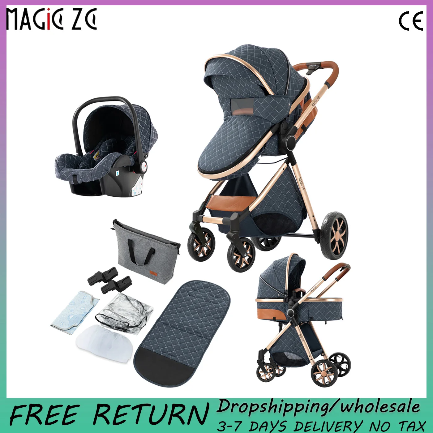 

Lightweight stroller Newborn Infant 3 in 1 baby stroller free shipping baby pram travel stroller lightweight stroller for luxury