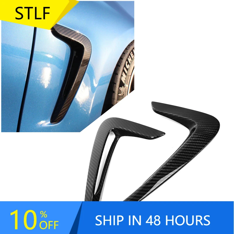 

STLFCarbon Fiber Fender Vents Trim for BMWs 4 Series F32 F33 F36 2014-2017 Dry Carbon Fiber F32 F33 F36 Fender Trims
