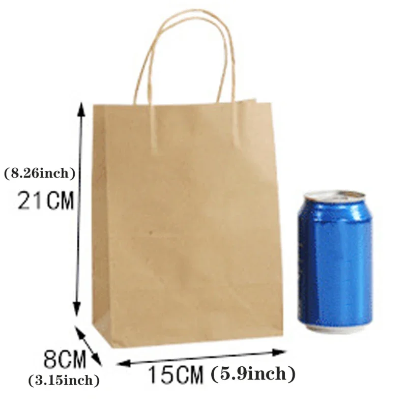 10/30/50pcs Holiday Party Gift Bag with Handle Jewelry Shopping Bag Christmas Valentine\'s Day Marriage Gift Colored Paper Bag