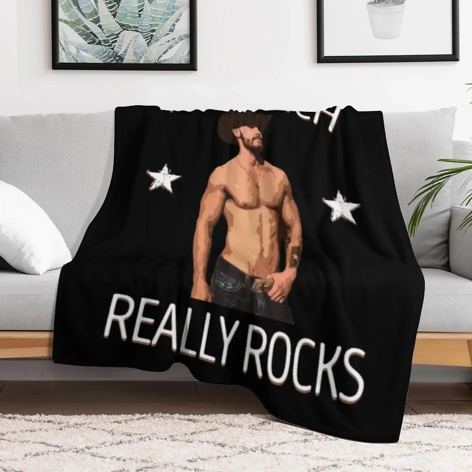 Ram Ranch T-ShirtRam Ranch Really Rocks Throw Blanket Decoratives Hairy valentine gift ideas halloween Blankets