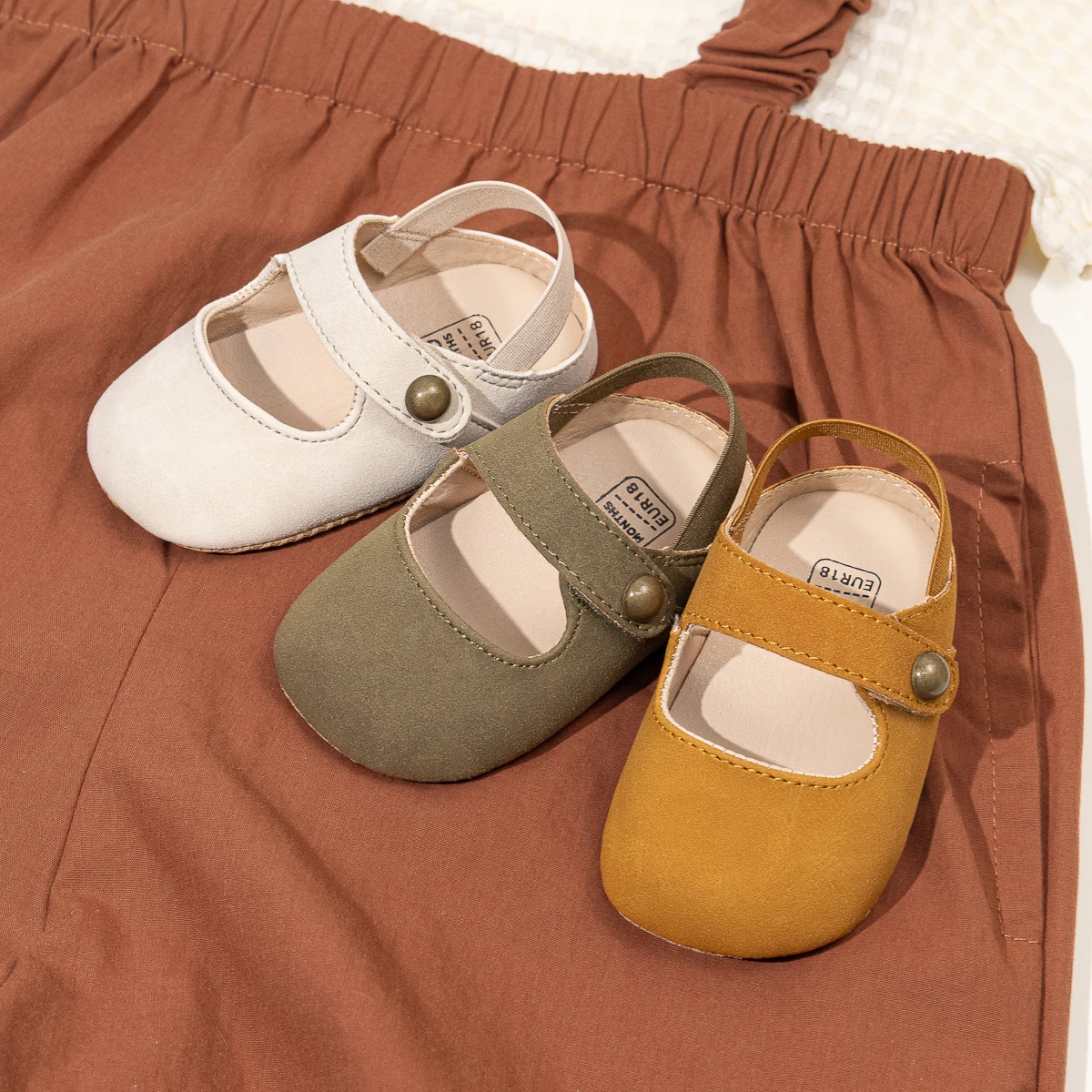 

Meckior Baby Strap Casual Shoes Sherpa Lined Soft Sole Infant Warm Footwear for Girls All Season Fashion SHoes