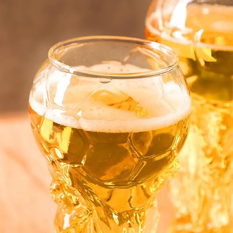 Football Fans Beer Glass Coffee Mugs Trophy Shape Comfort With Distinctive Texture Beer Mug Suitable For Family Bar Gatherings view 2