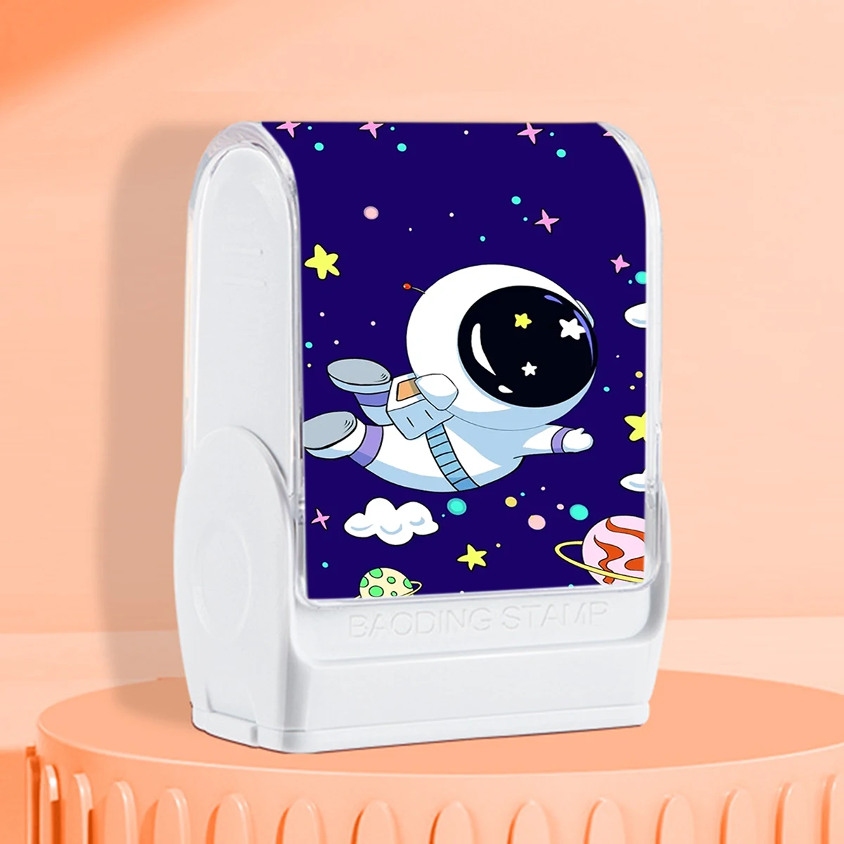 Spersonalizowany stempel z imieniem dla dzieci, spersonalizowany wodoodporny stempel astronauty do odzieży, spersonalizowane stemple szkolne z