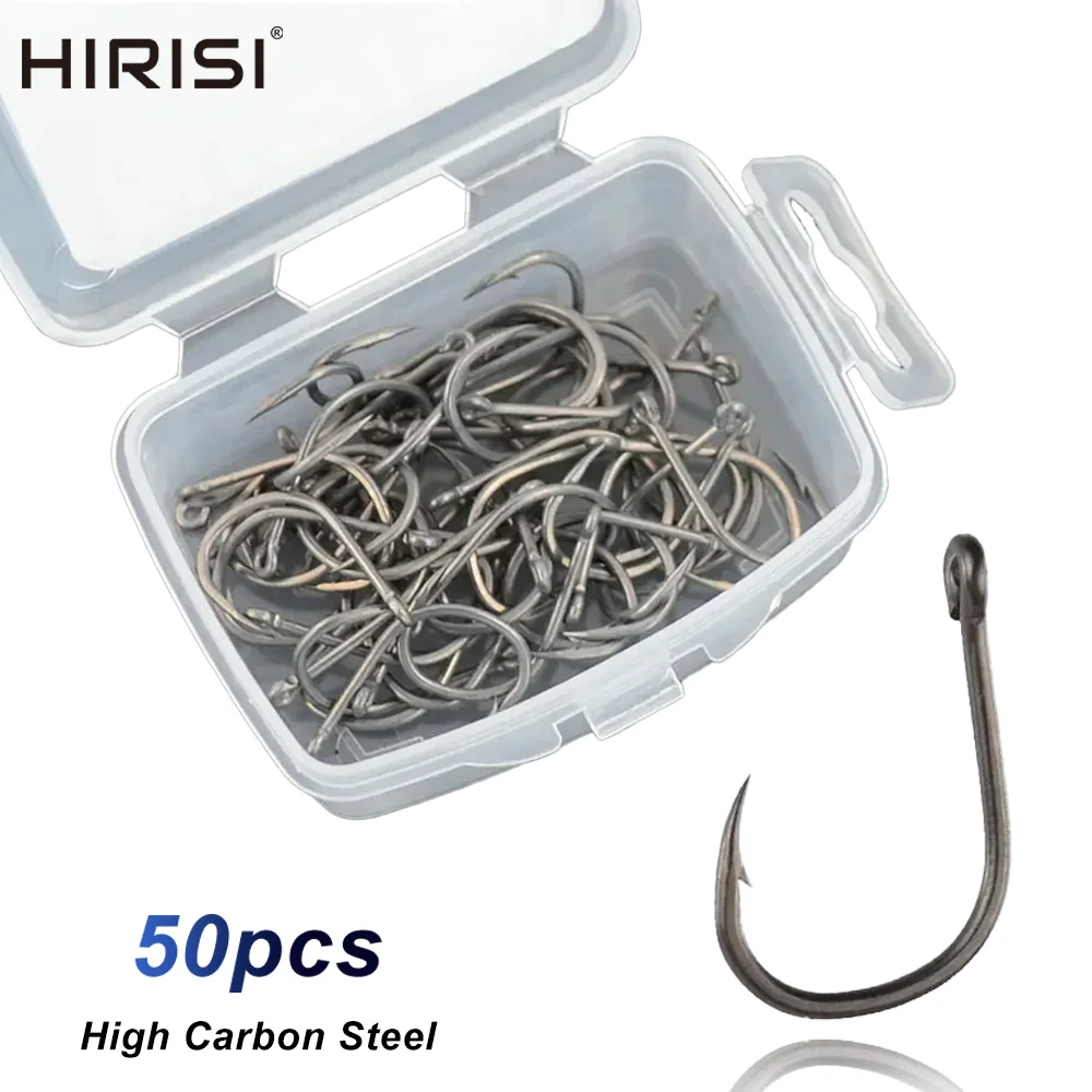 Hirisi 50pcs Barbed Coated Ca - Fishing Hook Assortment review and price