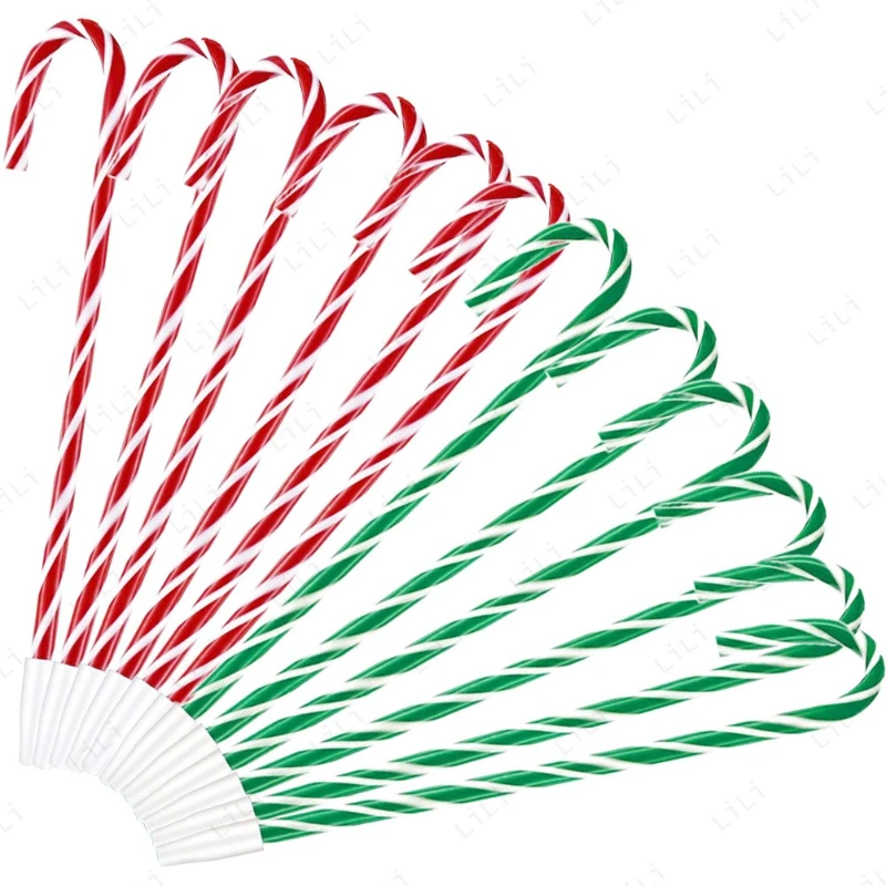 عيد الميلاد مخطط قلم حبر جاف الحلوى الملونة قصب على شكل قلم حبر جاف هدية عيد القرطاسية هدية