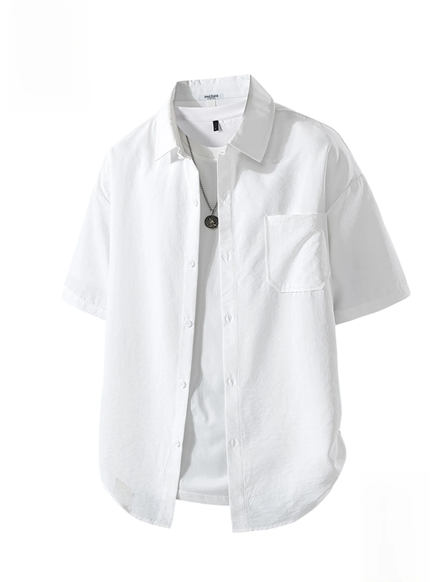 

PaulFrank Cool Qui Dry ort Sve Casual irt Men's Summer New Sle High Sensation White irt Breathable Loose Fit Pol...