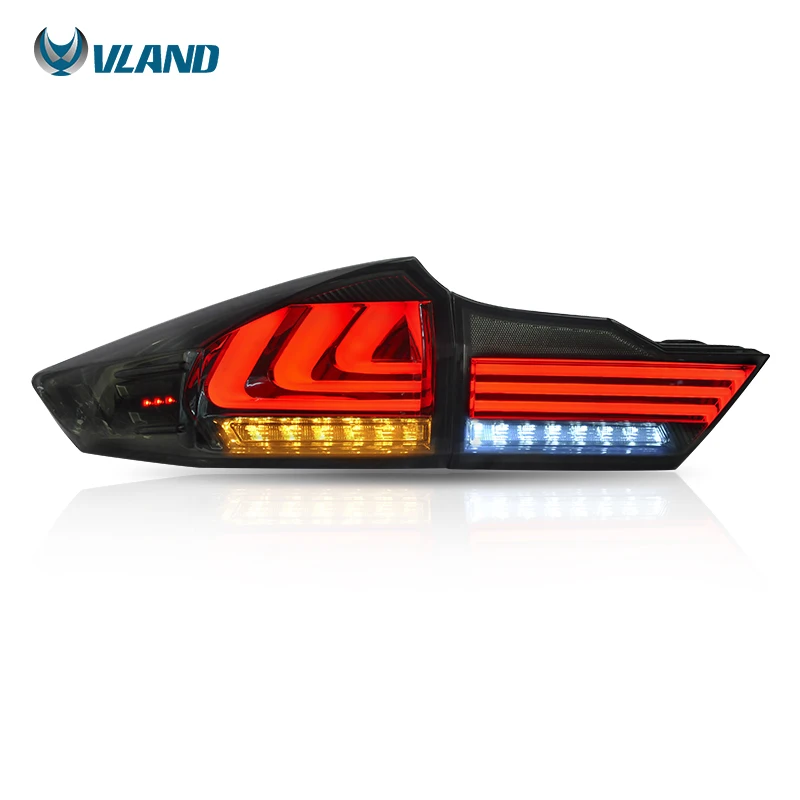 UV Resistant Weatherproof LED Taillight Auto Spare Parts Compatible with Honda City 14-17, Stable Luminous Performance
