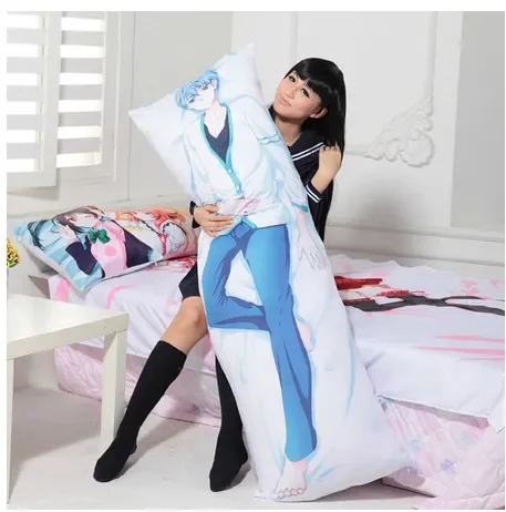 New Japanese Anime  Game League of Legends Ahri Otaku Decorative Dakimakura Gifts Bedding Hugging Body Pillow Case 150x50 CM