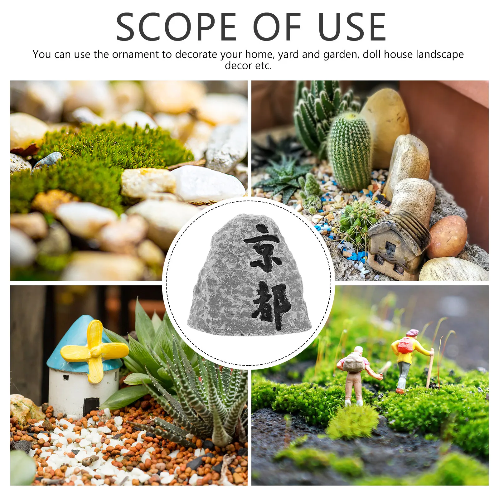 Patung Stele Miniatur, Dekoras - Bonsai Garden With Pond ulasan dan harga