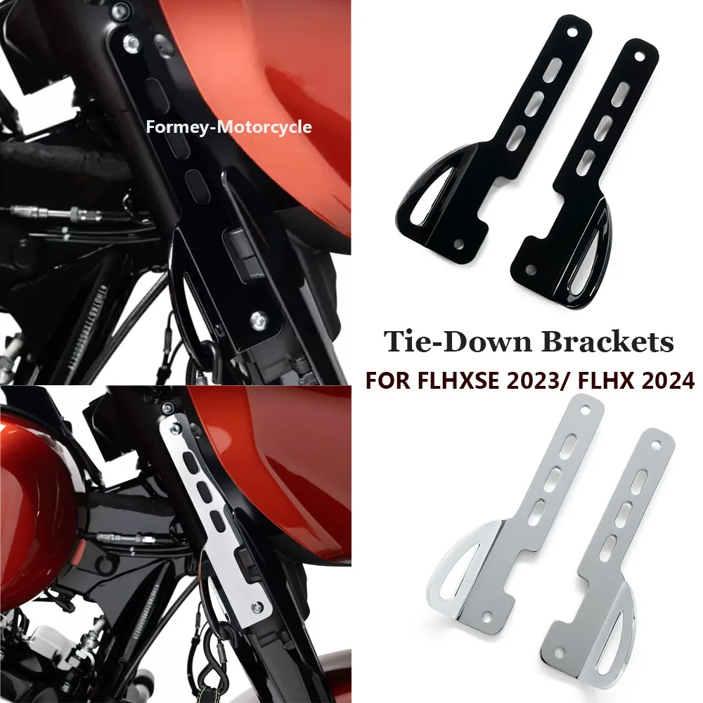 For Harley CVO121 117 Street Glide 2023 2024 FLHXSE Models NEW Motorcycle Accessories Front Binding Tie-Down Brackets 2023 2024