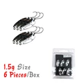 1.5g Silver 6PCS