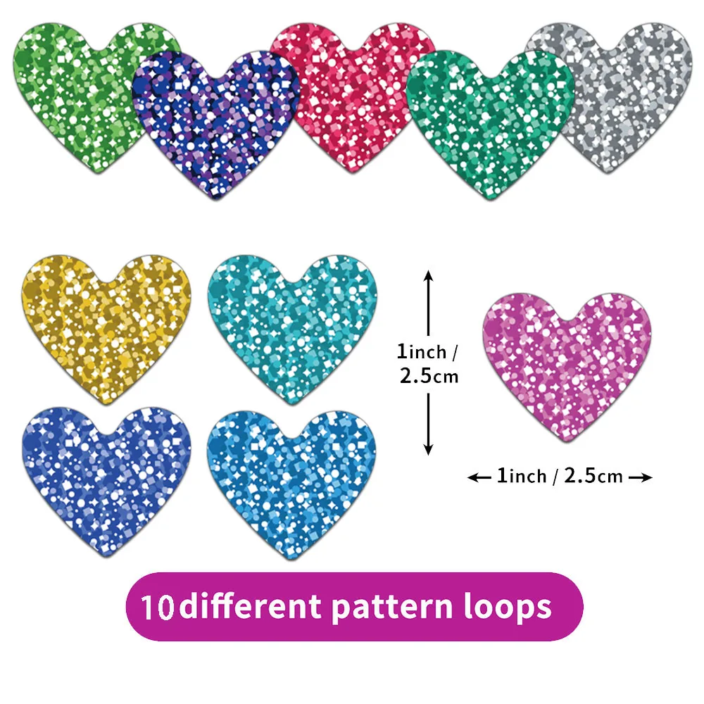 500PCS Creative Love Roll Stickers, Envelope Sealing Stickers, Decorative Phone Cases, Notebook Bottles, DIY Stickers image 2
