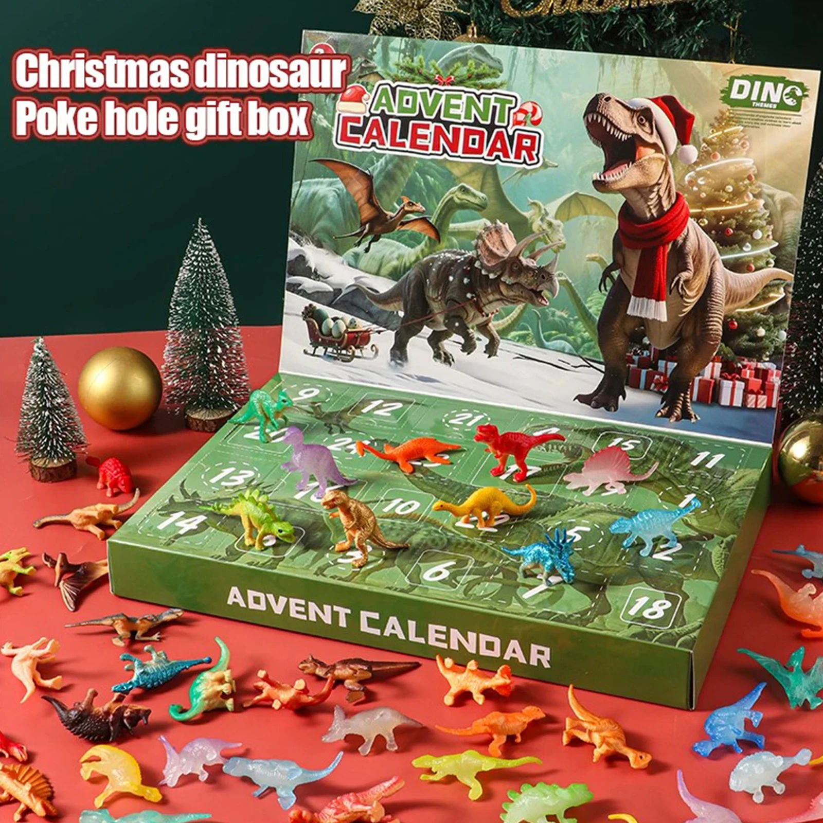 

Dinosaur 24 Days Christmas Countdown Calendar Christmas Advent Calendar Xmas Gifts for Boys Girls Toddlers