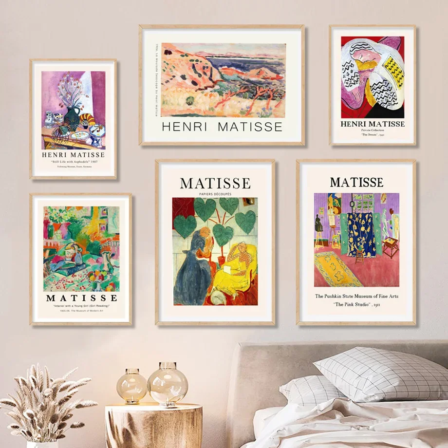 Henri Matisse Read Girl Village Windows Abstract Wall Art Canvas Painting Posters And Prints Wall Pictures For Living Room Decor