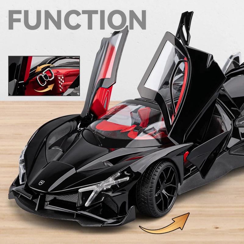 1:18 Apollo Project EVO Supercar Diecast Alloy Metal Model Toy Car