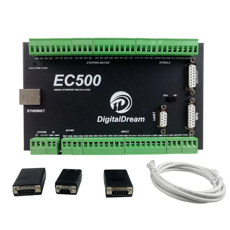 

CNC Mach3 Ethernet Controller EC500 460KHz 3/4/5/6 Axis Motion Control Card For Milling Machine