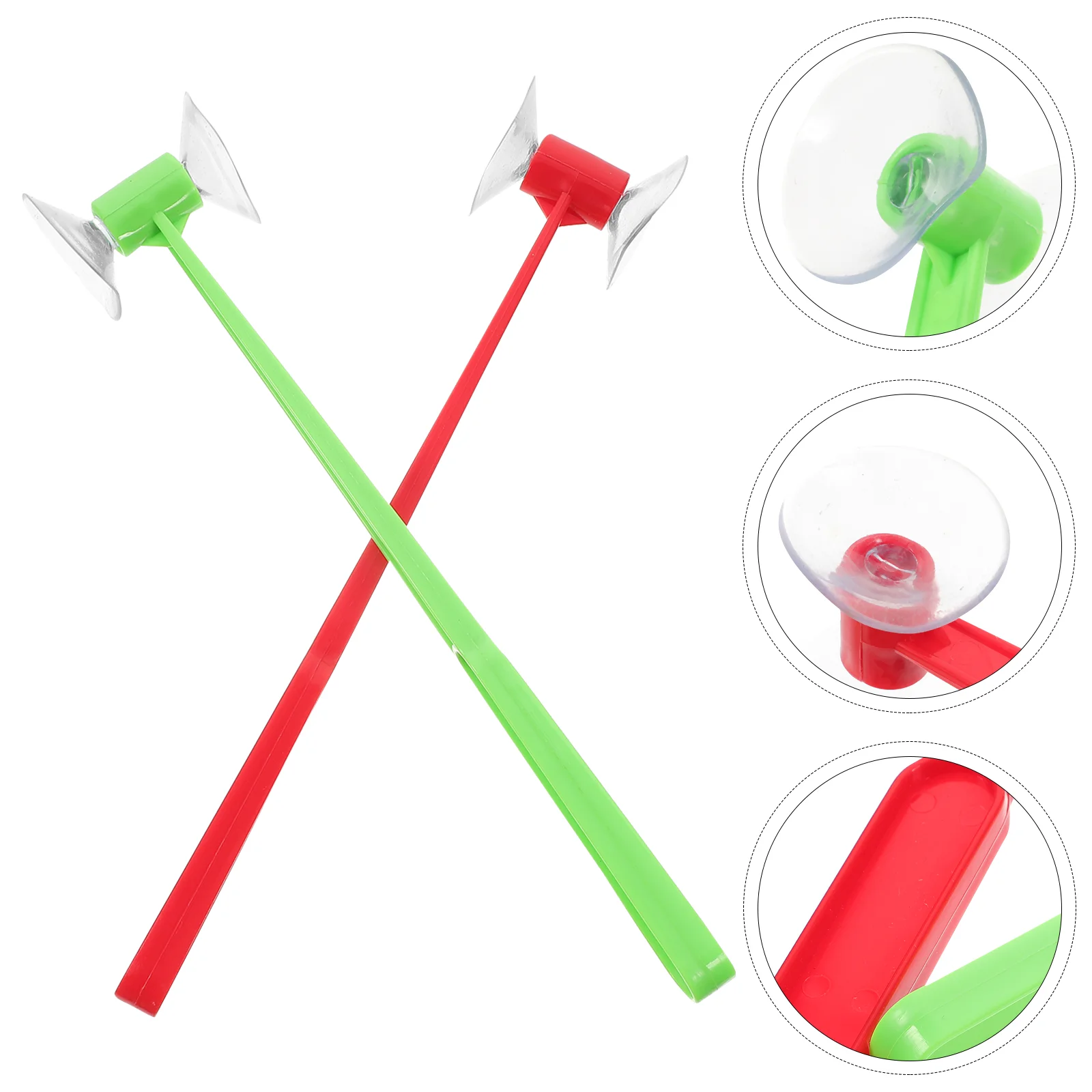 2 Pcs Suction Cup Hammer Disc Sucker Toys Cups Mini Hammers Kids Small Plastic Cheering