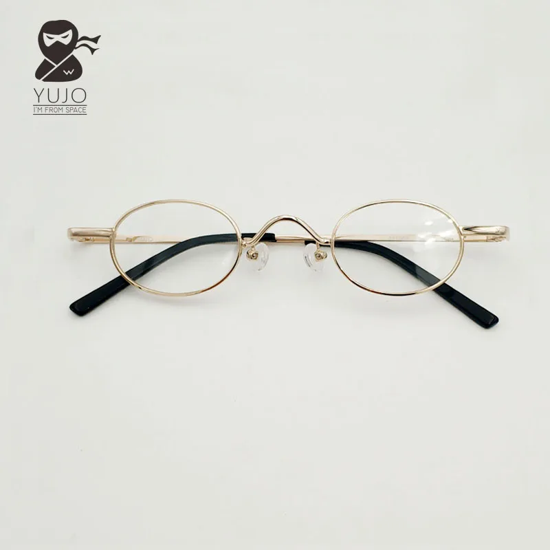 

Retro small-sized oval metal eyeglass frame suitable for prescription myopia optical reading glasses for men and women