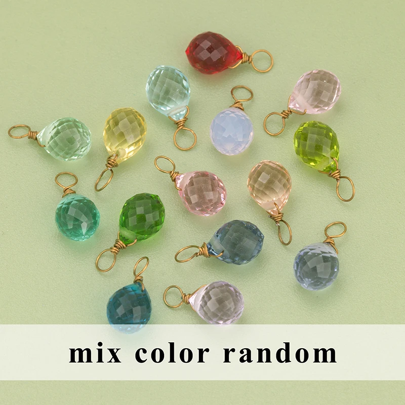 assoonas, 4 Stück/Set, MH36, Schmuckzubehör, Edelstahl-Kappenring, Glas, handgefertigt, Anhänger, Schmuckherstellung, DIY-Anhänger – Detail 11