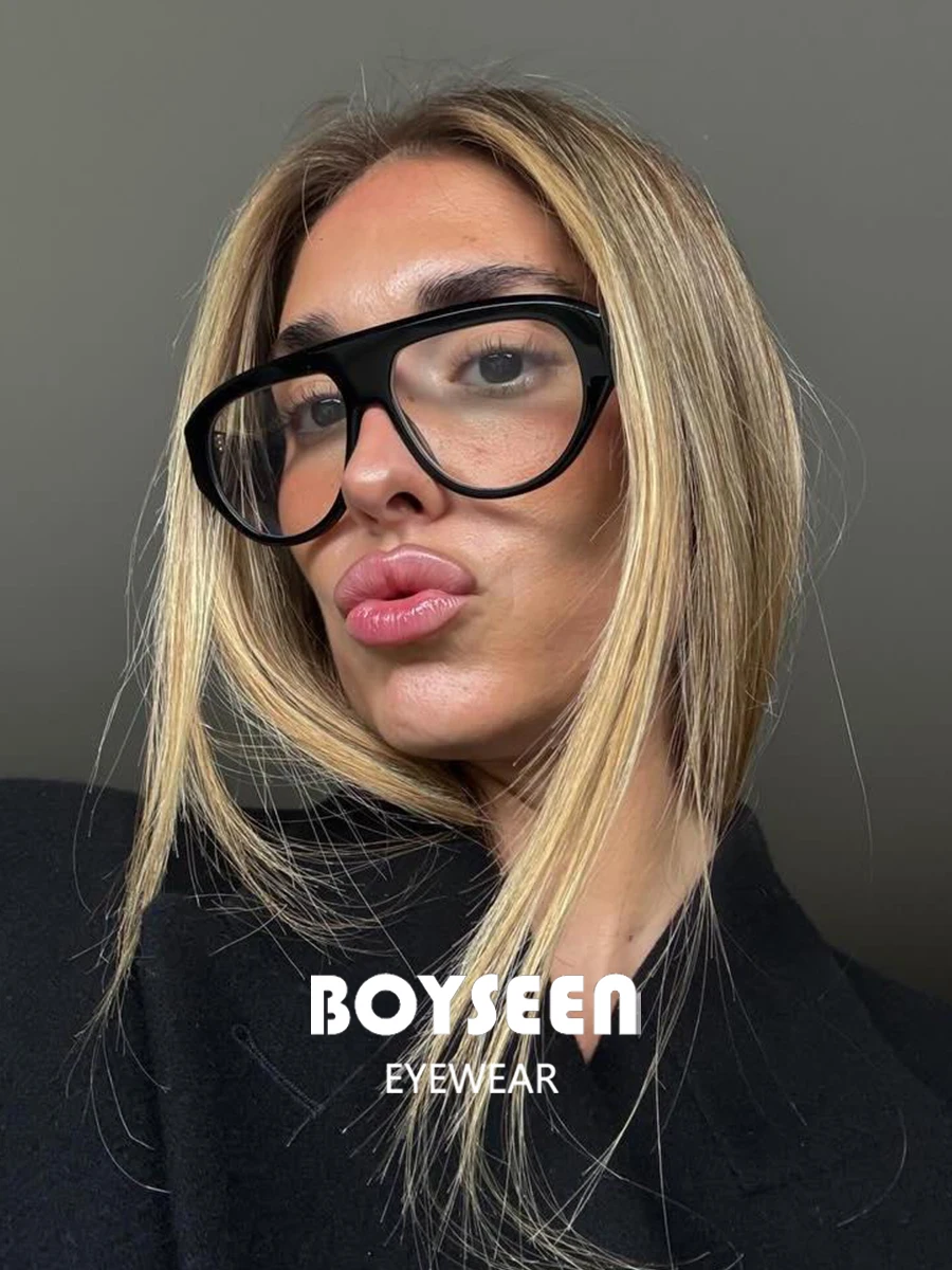 Piloten-Sonnenbrille mit großem Rahmen, Unisex, Übergröße, modische braune Sonnenbrille, Markendesign, Winterbrille – Detail 1