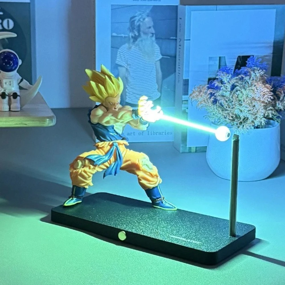 

Dragon Ball Son Goku Night Light Anime Touch Kamehameha Magnetic Creative Desk Decoration Cool Model Doll Boys Toys Gifts